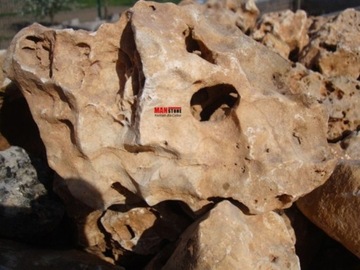 ROSA TRAVERTINE ROCK, ДЕКОРАТИВНЫЕ БЛОКИ 10/20см