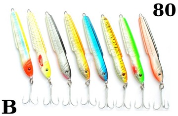 8 X DORSZ PILKER PERFEKT BORA SPORT 80gr s.B.