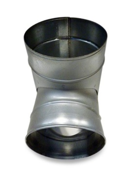 Тройник оцинкованный диаметром 80/80/80 мм TPC-080-080