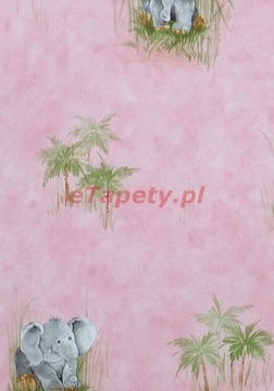 Tapeta WONDERLAND KIDS DZIECI 7278-05 słoniki słoń