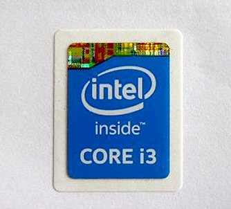 Наклейка + буклет для процессора Intel Core i3