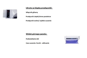 Suszarka do rąk Schild 2050W mocna cicha Automatyczna biała