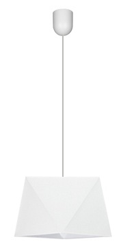 LAMPA ŻYRANDOL SUFITOWA WISZĄCA ABAŻUR BIAŁA