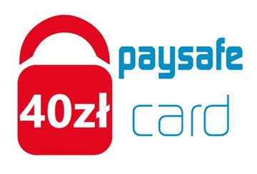 PaySafeCard 40 PLN Карта с PIN-кодом PSC (20 PLN + 20 PLN)