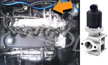 5 Прокладка EGR OPEL SAAB 1.9 CDTI TiD Z19DTH