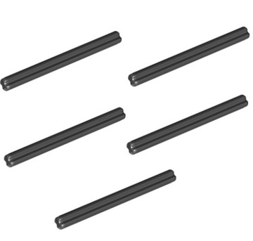 5x Lego Technic 3706 ośka 6L czarny ZESTAW