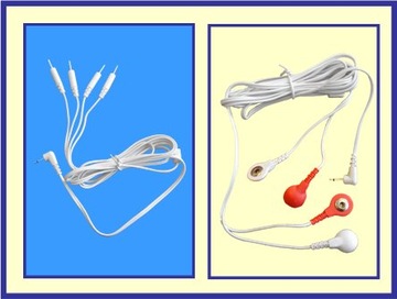 PRZEWODY Z 4 KOŃCÓWKAMI. RÓŻNE. TENS/EMS