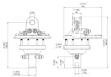 Гидравлический ротатор Finn Rotor CR 100-W25A20/1T