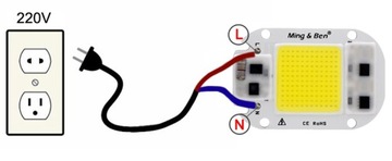 COB LED 30Вт нейтральный белый 220В