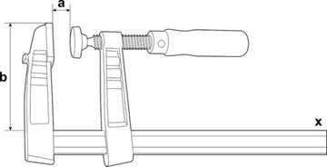 Струбцина Bessey TG 200/100 чугунная столярная винтовая