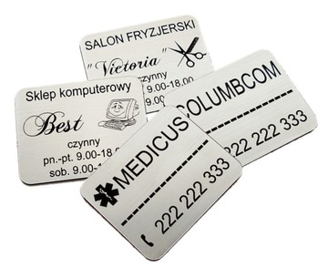 Фирменная табличка на дверь 20х12 С ГРАВИРОВКОЙ