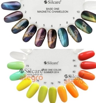 slay GEL BASE ONE silcare разноцветный пастельный неоновый красный