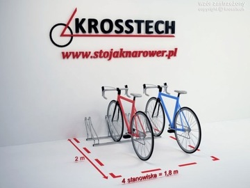 ПОДСТАВКА ДЛЯ ВЕЛОСИПЕДОВ CROSS BIKES 4 ОЦИНКОВАННЫХ ВЕЛОСИПЕДОВ HIT