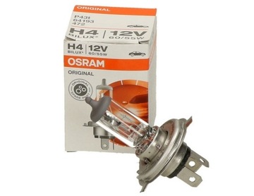 H4 Żarówka OSRAM 12V H4 60/55W P43T ORYGINAŁ