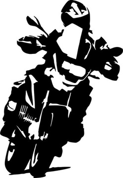 Наклейка BMW GS на мотоцикл ЧЕРНАЯ