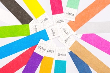 OPASKI PAPIEROWE NA RĘKĘ NADGARSTEK EVENTOWE 50SZT