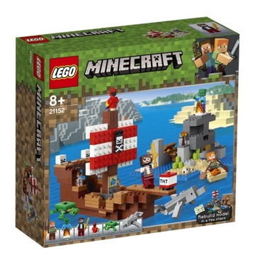 LEGO MINECRAFT PRZYGODA NA STATKU PIRACKIM 21152