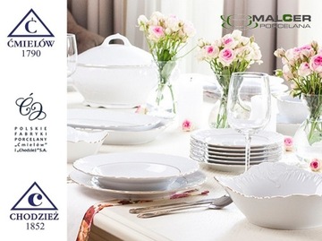 3604 СОУСНИК 500 мл Golden Line ROCOCO PORCELANA ĆMIELÓW MALCER