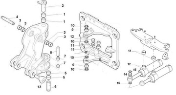 Вращающиеся штифты + новые рукава Holland LB110 LB115