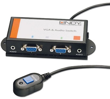 РАЗЪЕМ VGA AUDIO DSUB 3,5 мм ПЕРЕКЛЮЧАТЕЛЬ LINDY