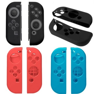 2x Etui silikonowe soft na Joy-Con Switch Niebiesk