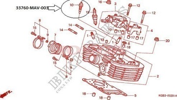 CZUJNIK TEMPERATURY SILNIKA HONDA VT 125 600 750 1100 Shadow VTX 1300