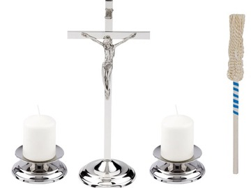 KOMPLET KOLĘDOWY 30CM STAL NIERDZEWNA + kropidło