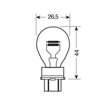 Лампа M-Tech 12 В P27/7 Вт 3157 W2.5x16q 27/7 Вт