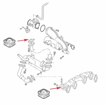 Крышка клапана EGR 1.9TDI SEAT CORDOBA IBIZA LEON