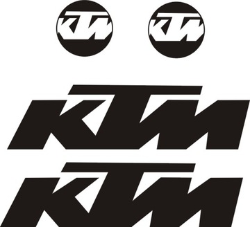 KTM CZARNE naklejki motocykl 34A