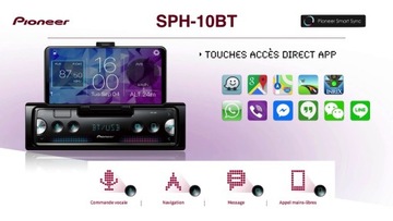 PIONEER SPH-10BT RADIO MULTIMEDIA USB iPhone BT