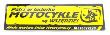 Naklejka na samochód, auto Motocykle Są Wszędzie