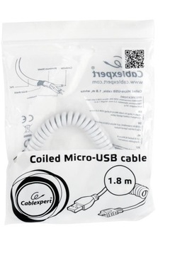 USB 2.0 — КАБЕЛЬ micro USB 1,8 м HQ СПИРАЛЬНЫЙ