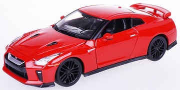 NISSAN GT-R 2017 МЕТАЛЛ МОДЕЛЬ BBURAGO 1:24 КРАСНЫЙ