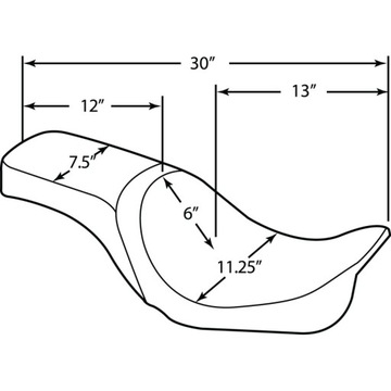 СИДЕНЬЕ HARLEY DYNA STREET LOW WIDE SUPER SEAT 06-17