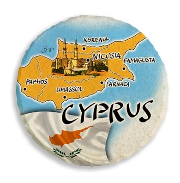 CYPR CYPRUS magnes na lodówkę 7,5 cm kamień 453 M