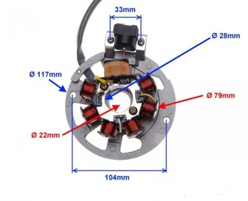 КРЫШКА ЗАЖИГАНИЯ СТАТОРА 2T KEEWAY ZIPP QUANTUM ROMET