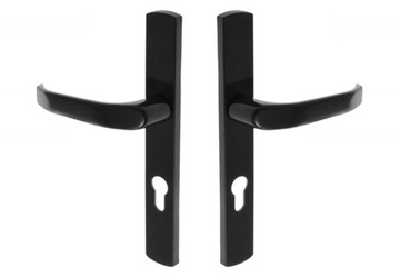 KLAMKA WĄSKA DŁUGI SZYLD 72 BRAMY FURTKI PCV ALU