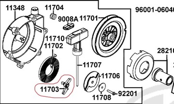 ПРИВОД ПРИВОД РУЧНОЙ СТАРТЕР KYMCO MXU 500 550