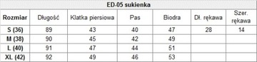 Sukienka z falbaną i kokardą oversize, lato M