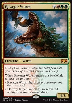 Ravager Wurm - potężny stwór do gruul'a @@@@