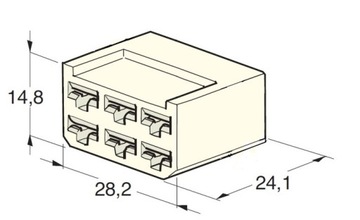 ЭЛЕКТРИЧЕСКИЙ РАЗЪЕМ 6-контактный OK-6 OK6 C