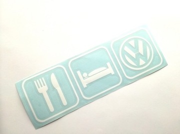 EAT SLEEP VOLKSWAGEN naklejka sticker