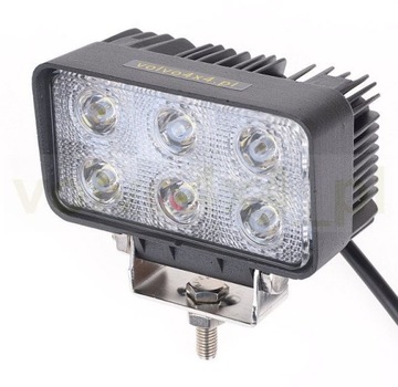 LAMPA ROBOCZA HALOGEN prostokąt 6x LED 18W 12/24V