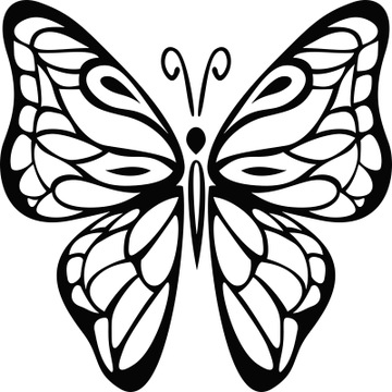 Naklejka dekoracyjna na ścianę ścienna MOTYL do salonu dla dziecka 25 cm