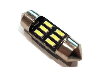 ЛАМПОЧКА 6 LED 4014 SMD ТРУБКА 31мм C5W C10W ПРЕМИУМ