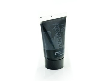 Farba akrylowa TUBA dla plastyków 100ml -27 Czarny