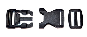 KLAMRA ZATRZASKOWA ZATRZASK DO TAŚMY 20mm + GRATIS