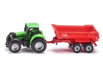 Siku 1632 Traktor Deutz Agrotron wywrotka Krampe