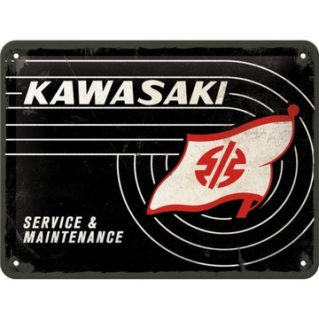 Tablica Kawasaki Service 15x20 metal 26232